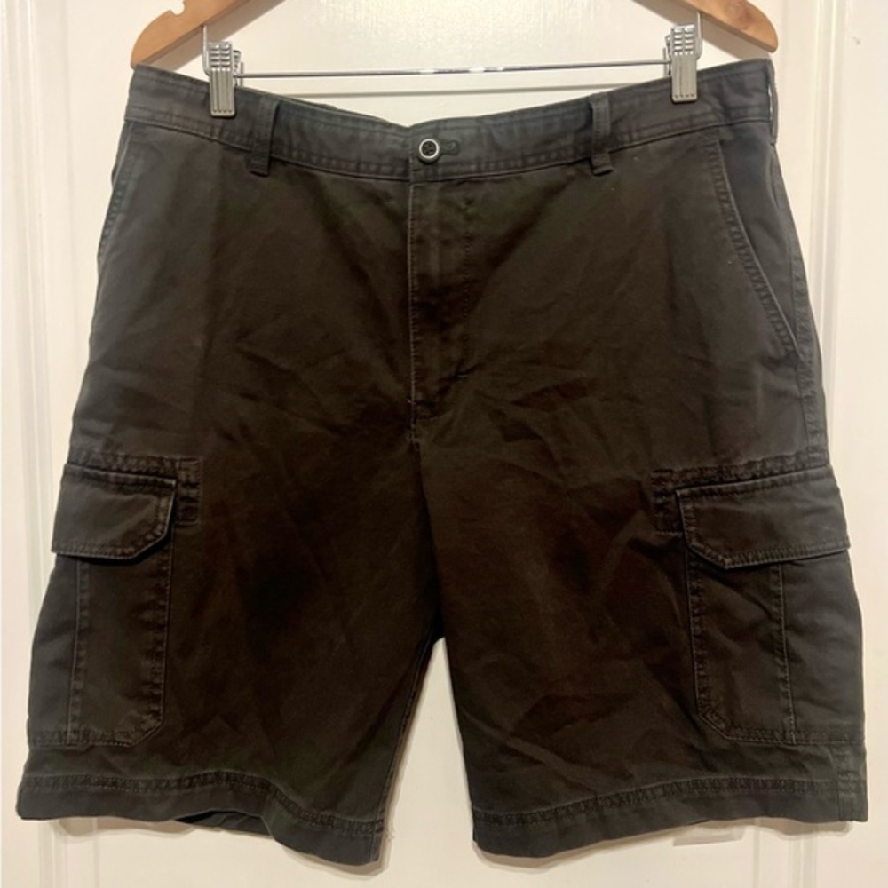 Izod Dark Gray Cargo Shorts - Size 36